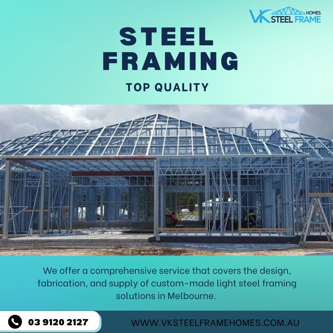 VkSteelFrame's tweet photo. VK Steel Frame Homes is Melbourne’s leading light-gauge steel framing specialist. We provide top quality steel framing products and services for both residential and commercial projects.

https://t.co/m8rTOSOoPr

#steelhouse #steelframe #steelframing #steelframebuilding https://t.co/zd7gLxlrqK
