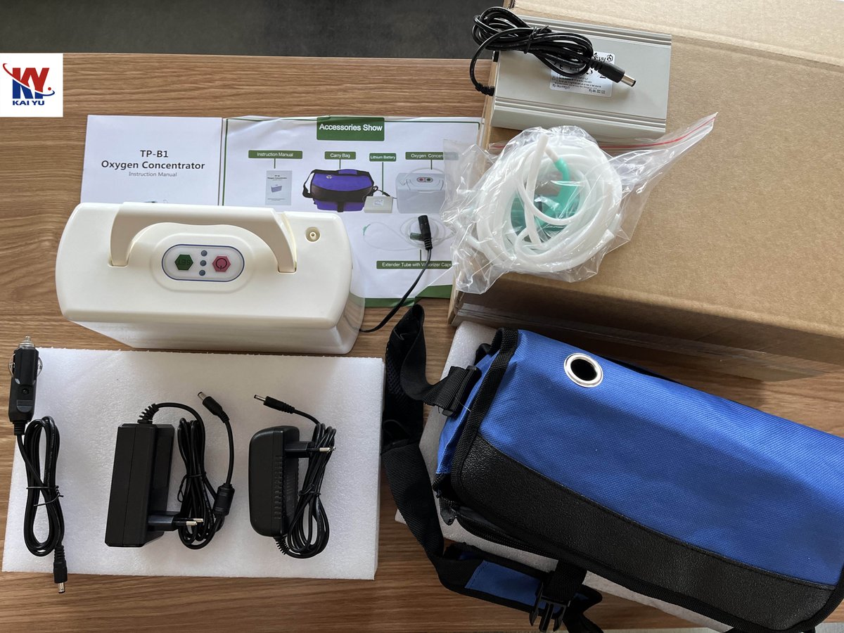 KaiyuMedical's tweet photo. Portable Oxygen Concentrator from @KaiyuMedical
Model: TP-B1(3L)
Equipped with rechargeable battery and car adapter.
Quality Certification: ISO &amp; CE.

Please feel free to contact me if you are interested in. https://t.co/IAkeohwcde