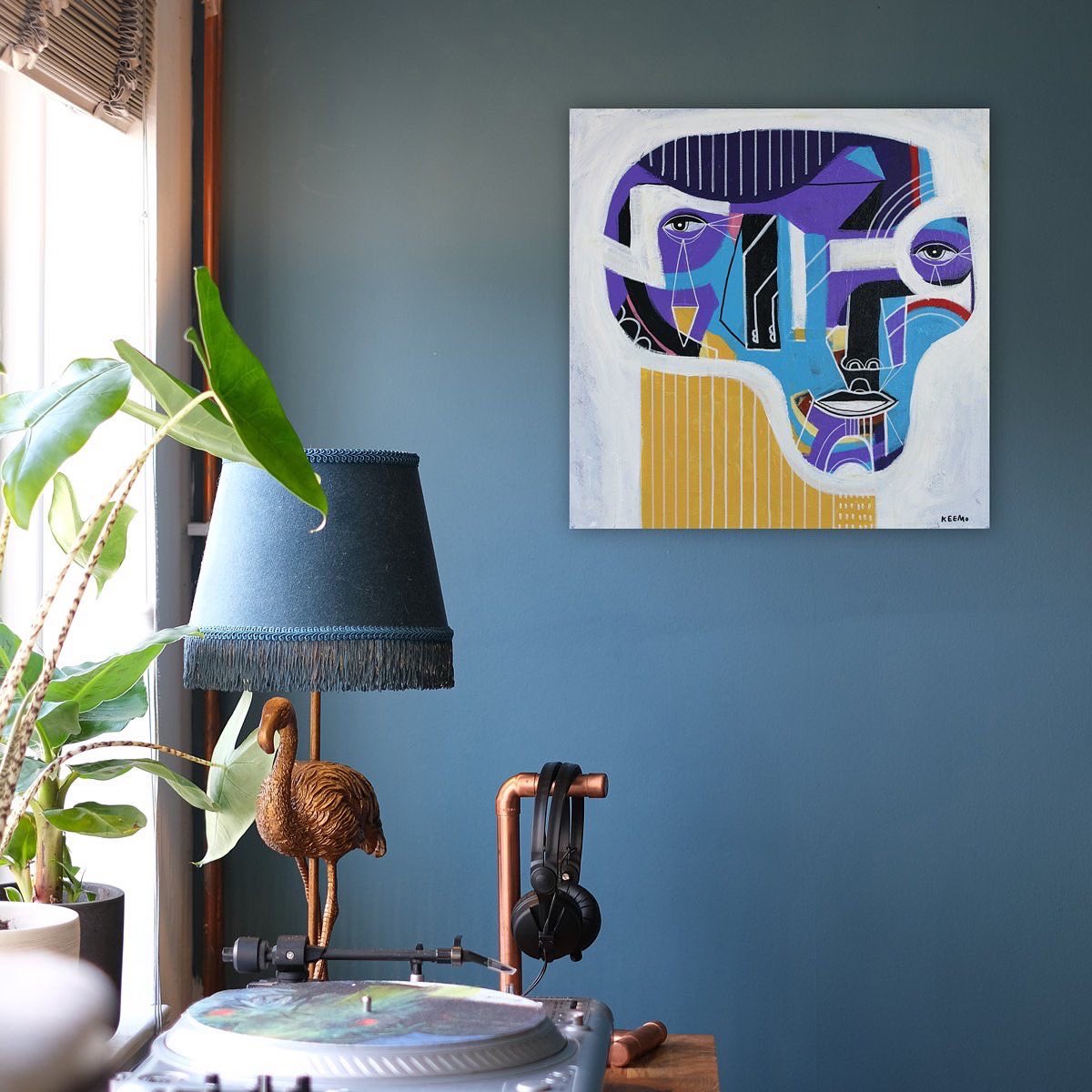 Lessons In Making Peace With Things. Now available. 

Painting details:
20”x20” original on canvas. Acrylic. 
Reserve it at keemogallery.com or just drop me a message.