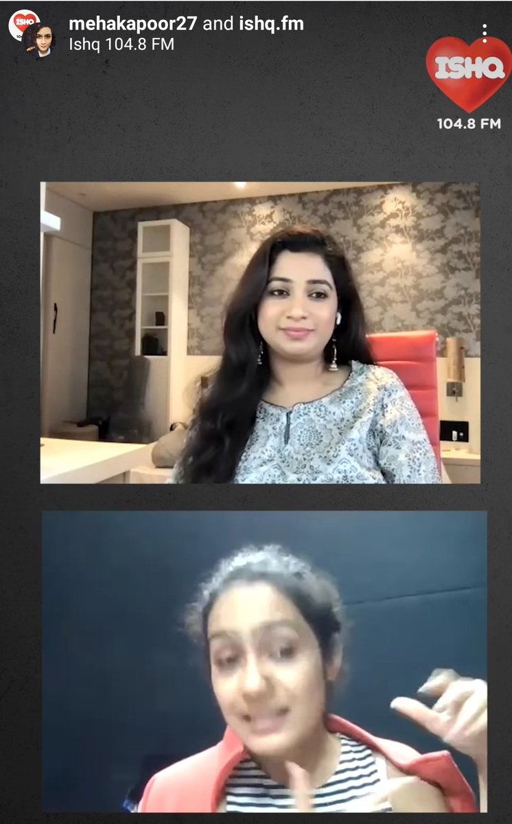 *EXCLUSIVE INTERVIEW*(PART-2)
Check out @shreyaghoshal 's interview with #MahekKapoor on @IshqFM where she talked about her working experience with mentor & guru #Sanjayleelabhansali sir.
Link:
instagram.com/reel/CneufWZBv…