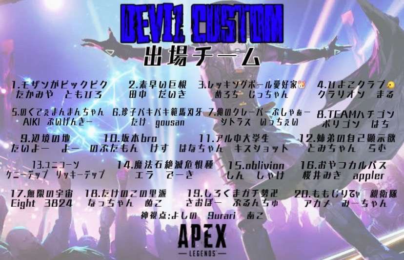 Ella_iGj's tweet photo. 本日、21時より
「第2回Devi1カスタム」に参加させていただきます!!まず参加させていただきありがとうございます!
楽しみながら優勝目指します🏆
久々配信もする予定なので、是非!
クラメンも参加するぞー
#Devi1 https://t.co/ZByNwIGtQS