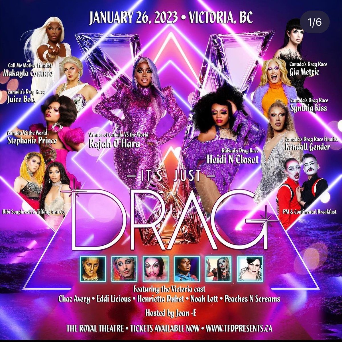 BratPackForever's tweet photo. It’s Just Drag is coming up soon! Victoria on the 26th and Vancouver on the 27th! Presented by @TFDPresents and you can find tickets at https://t.co/VOoOXrzd02 !! Catch ‘em quick before they’re gone! https://t.co/H9t6opxcpm