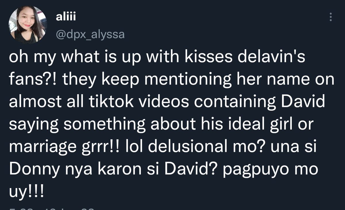 SHITABOLS's tweet photo. Mga cyst porket sikat ngayon si David licauco panay naman ship nyo kay kisses sa kanya. Kayo talaga alam na alam kung kanino didikit. Wag nyo na guluhin si David. Ang dami nyo na binash na loveteam ni K. Hayaan nyo muna si K magsolo at mag muph
#KissesDelavin #MissUniverse2023 https://t.co/c5X9KX3f3o
