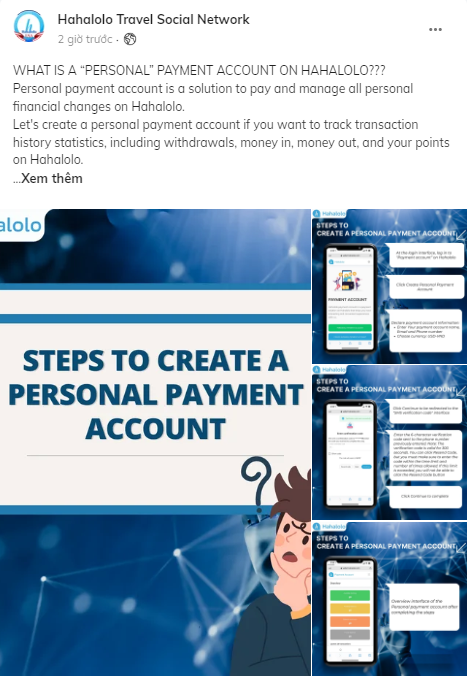 wang_jaydan's tweet photo. WHAT IS A “PERSONAL” PAYMENT ACCOUNT ON HAHALOLO???
#hahalolo #travel 
See more here: https://t.co/hChdhf1KGm https://t.co/gR1dwump7a