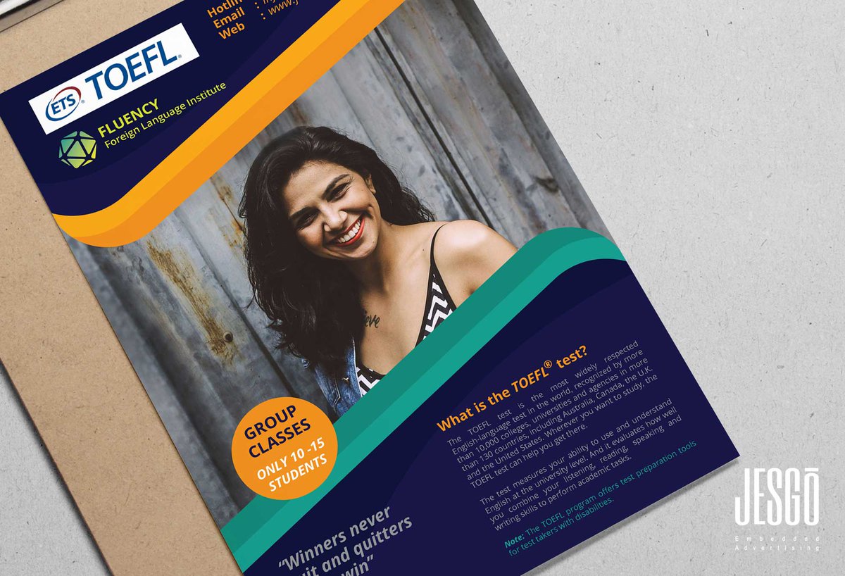 jesgodesign's tweet photo. https://t.co/fAJPVdJurP
Brochure - Fluency Institute
#SriLanka #Jesgo #branding #CorporateBranding #CreativeDesign #flyers #eflyers #brochures #CompanyProfiles #LayoutDesign #advertising #Visualidentity #DesignConsultation #MarketingTips #EffectiveMarketing #education #languages https://t.co/7oql9jMwoZ