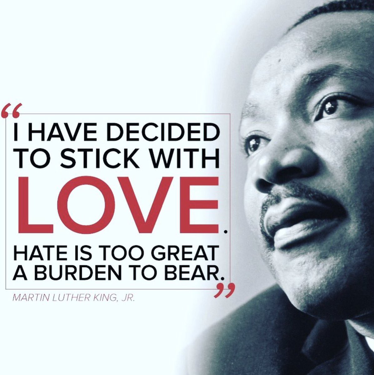MerrellTwins's tweet photo. "I have decided to stick with love. Hate is too great a burden to bear." - Martin Luther King, Jr. #MLKDay 
Remembering and honoring the life and legacy of Dr. Martin Luther King, Jr. today. https://t.co/6jCWCRnwbJ