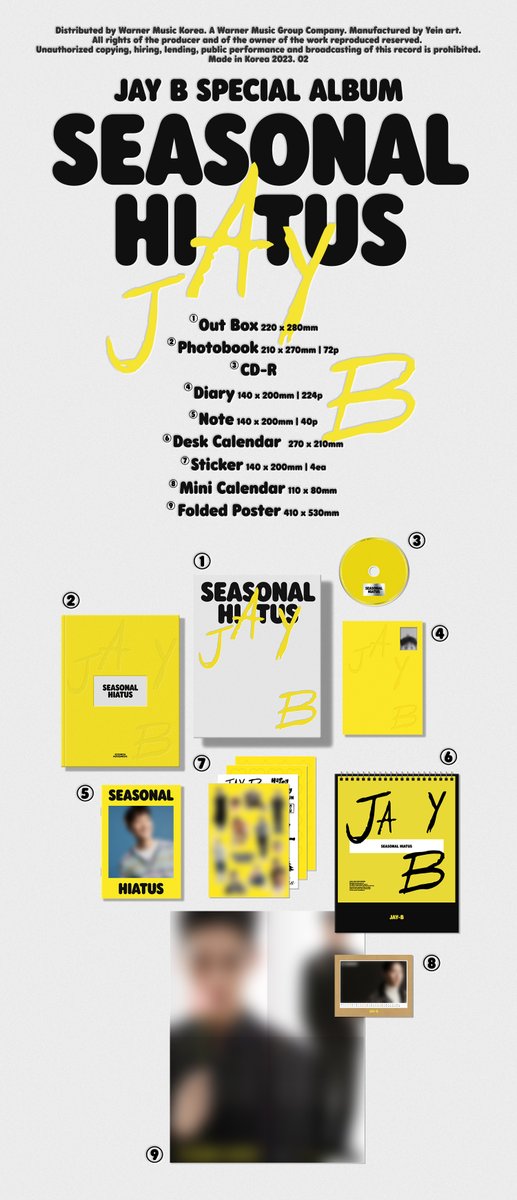 JAY B Special CD [Seasonal Hiatus] 상세페이지
JAY B Special CD [Seasonal Hiatus] Packaging Image

2023.02.15 Release

#JAYB #제이비 #카덴차 #CDNZA
#SpecialCD #SeasonalHiatus