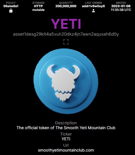 ITS HAPPENING, finally got my hands on my beautiful $yeti the smoothest dashboard around thank you 
@SmoothYetiMC for continuing to build and deliver, 2023 is the #yearoftheyeti! #CNFT #CNFTCommunnity