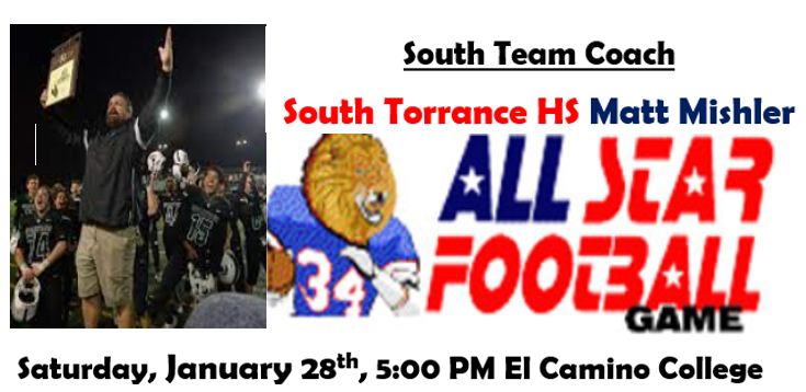LionsAllstar's tweet photo. Congratulations to Matt Mishler of South Torrance High School @SouthSpartanFB @SouthSpartanFB 
 for being selected as coach for the Lions All-Star South Team. @DamianCalhoun @latimessports
@GregBiggins @breezepreps https://t.co/y5pQbpOYGq