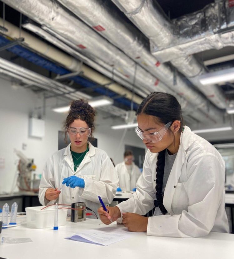 RachaelCWoodNZ's tweet photo. We had a great time on Day 1 (yesterday) of #WIECAN at @UCEngineering In #ChemEng we made solar panels, hydrogen fuel cells, and cycled to purify water #WomenInSTEM #careers #EngineeringCamp #LabFun #WomenInEngineering #HighSchoolOutreach https://t.co/IulvG9ld1D