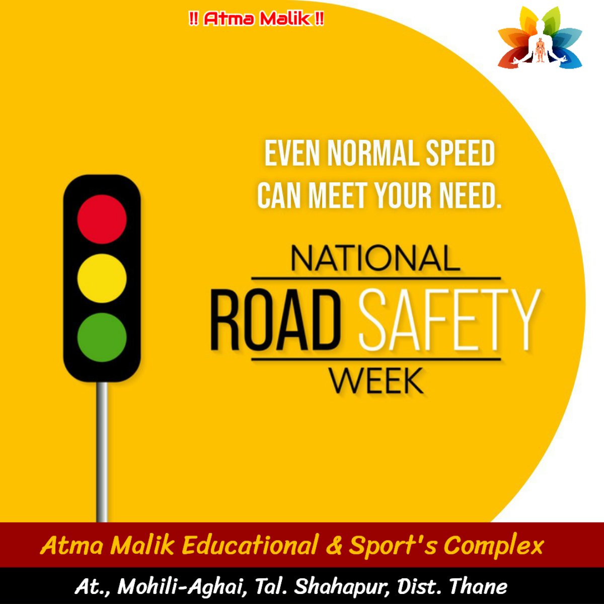 atmamalikedu's tweet photo. National Road Safety Week 🛟🦺
#roadsafety
#sataysafe
#jivanSuraksha https://t.co/JnDLDaaDND