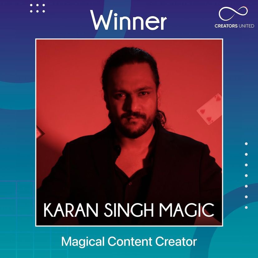 pinkvilla's tweet photo. Magical content creator award goes to #KaranSinghMagic 🏆

@reelstario @CreatorsUnitedG 
#MadInfluence #ItAllStartsWithYou #CreatorsUnited #Pinkvilla #CreatorsUnited2023 https://t.co/LD1UI5YOVK