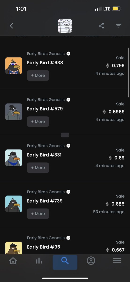 littlepewpews's tweet photo. In other news, my very first community I ever joined, @ebgnft, is sitting so pretty right now!! 9 birds to 1ETH FLOOR!! LFG BABY!🥚🐦 #alpha #financialadvice if you slept on birds, I’m so sorry! 🔥😉🙈 #ebgnft #surprises #NFT #NFTCommunity #moon #wenmoon https://t.co/aKIxFbRiUP