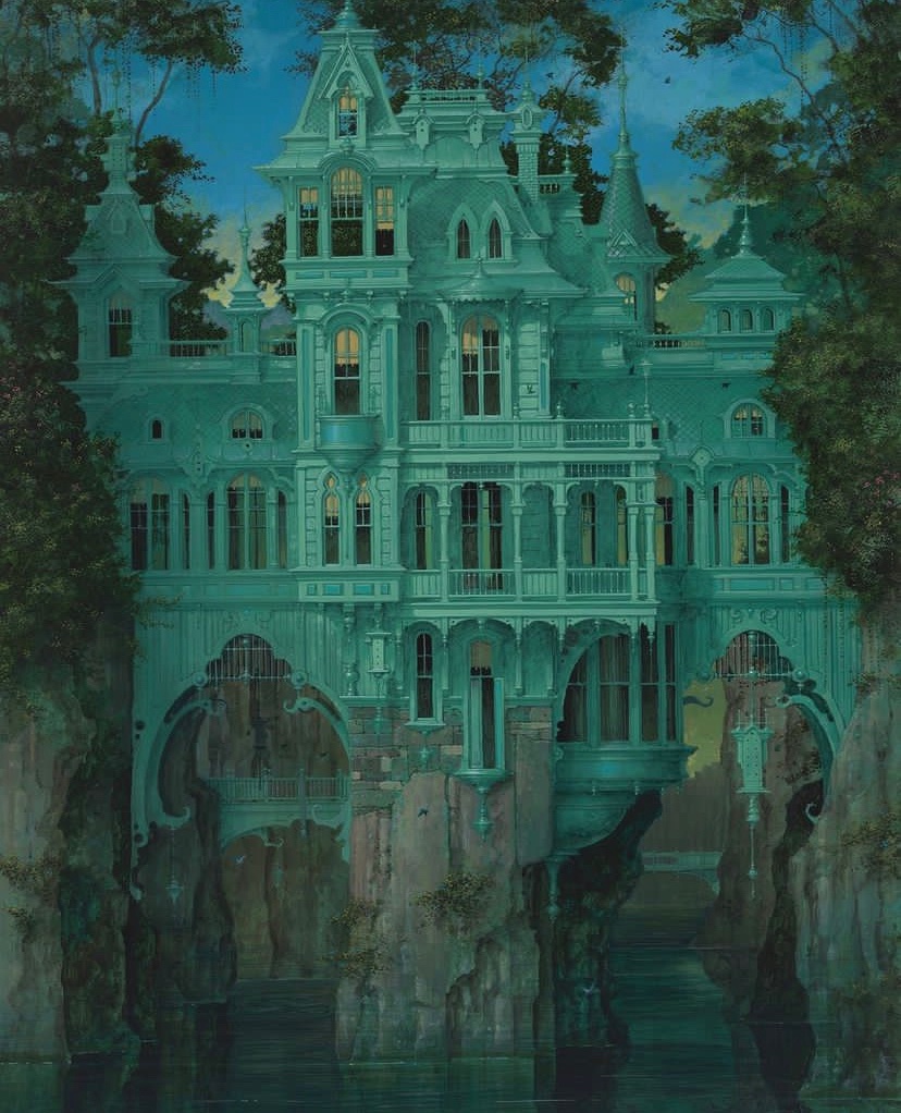 Academia Aesthetics on Twitter ""Rock Bottom" acrylic on panel by