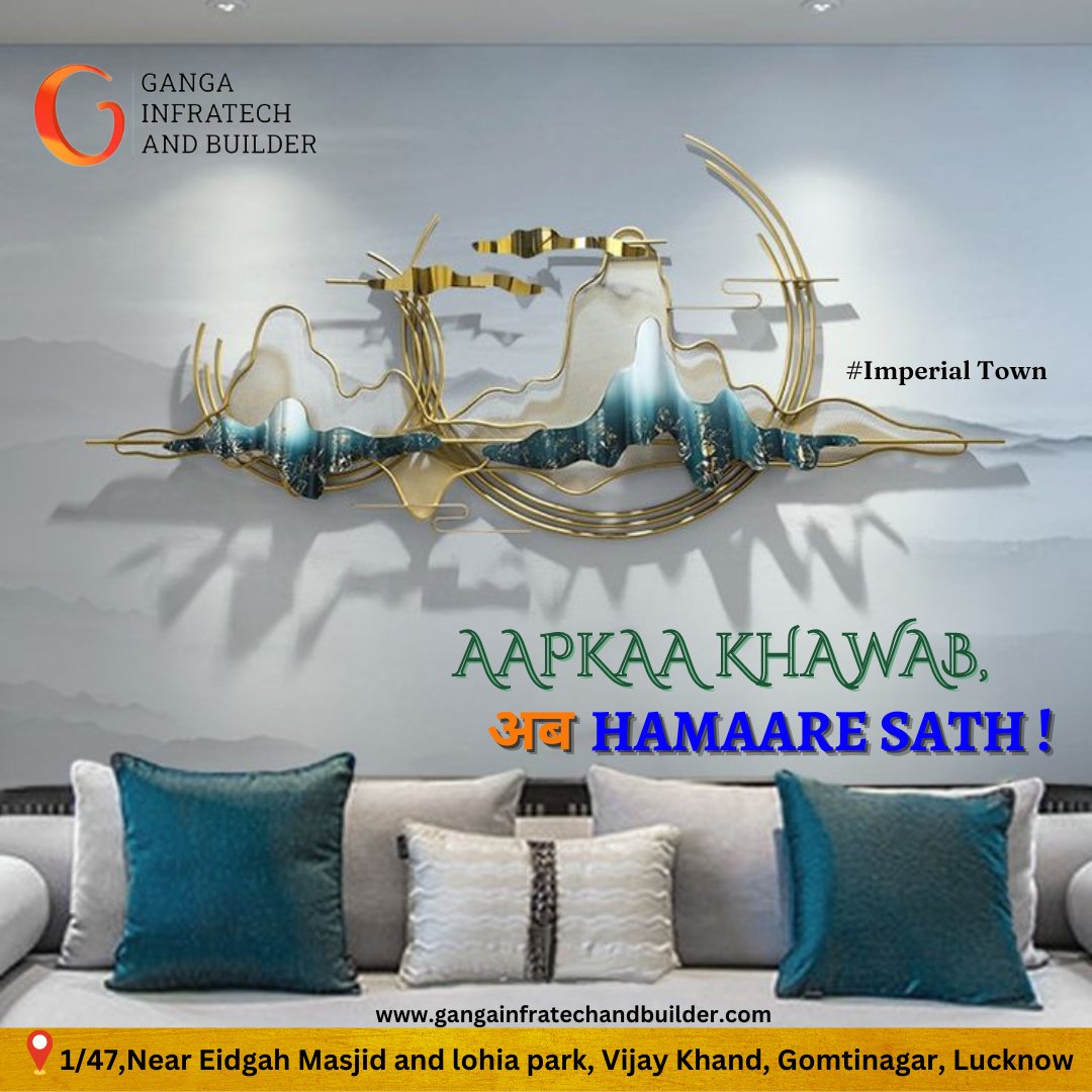 GangaInfratech's tweet photo. Aapka Khawab
अब Hamaare Saath !
Perfect Plots for Sale 
#imperialtown #imperialtownphase1 #imperialtownphase2 #imperialtownphase3 #newtown #newhomes #gangainfratechandbuilder #gangainfratech #plotinbarabanki #plotsforsale #plotinlucknow #plotinlucknow #plots #homeforsale https://t.co/ef2TOocqLn