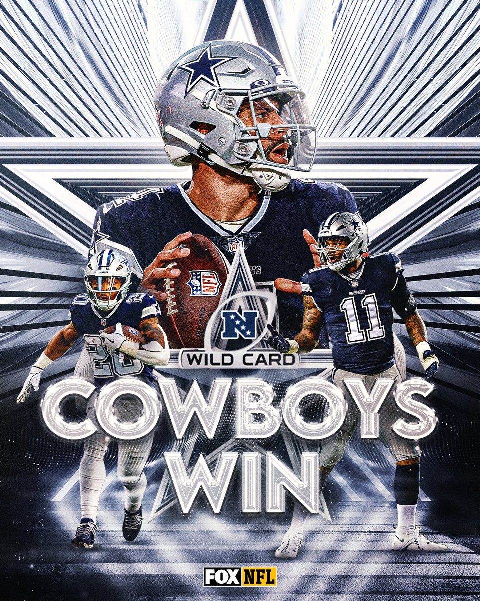 MOVING ON! The @dallascowboys defeat Brady and are headed to the divisional round! 🔥