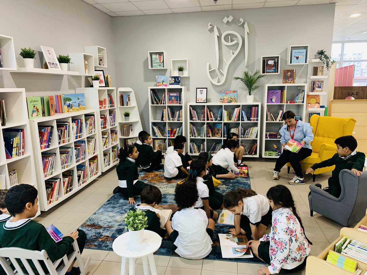 Arabic A students are LOVING our new dedicated Arabic library space ❤️<a href="/DIS_Dubai/">Deira Int. School</a>