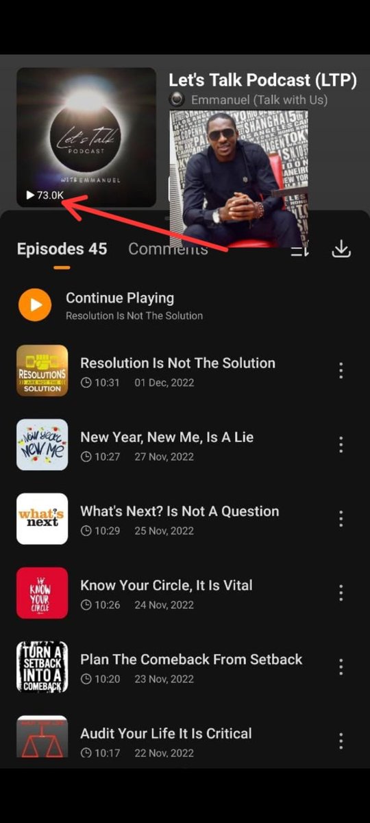 wisdomcounselin's tweet photo. With 73,000 listener and counting...

Let's Talk with Emmanuel Podcast

https://t.co/ClFEK02MVe https://t.co/1W6vKoeOdL