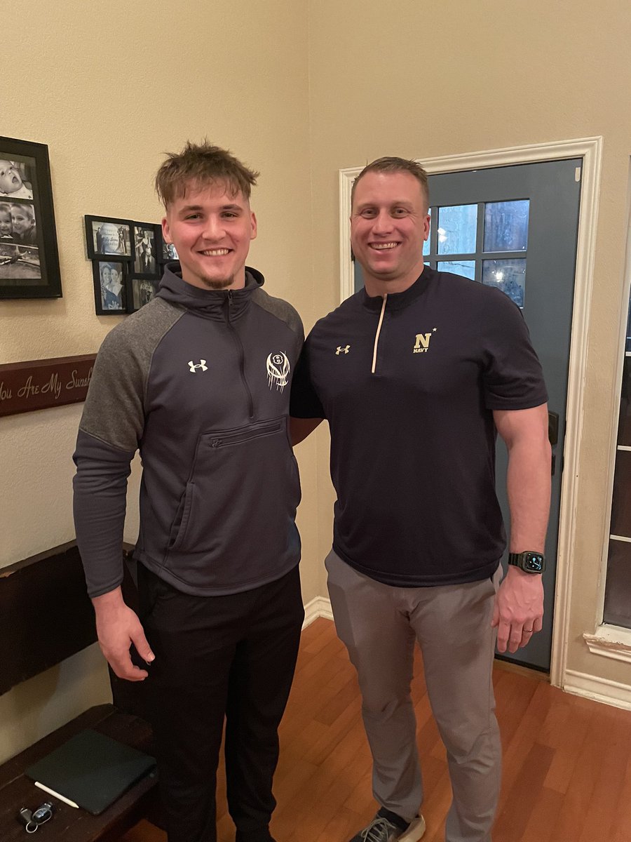 Had a great in home visit tonight with @CoachConiglio51 can’t wait to get up to Annapolis this weekend!!