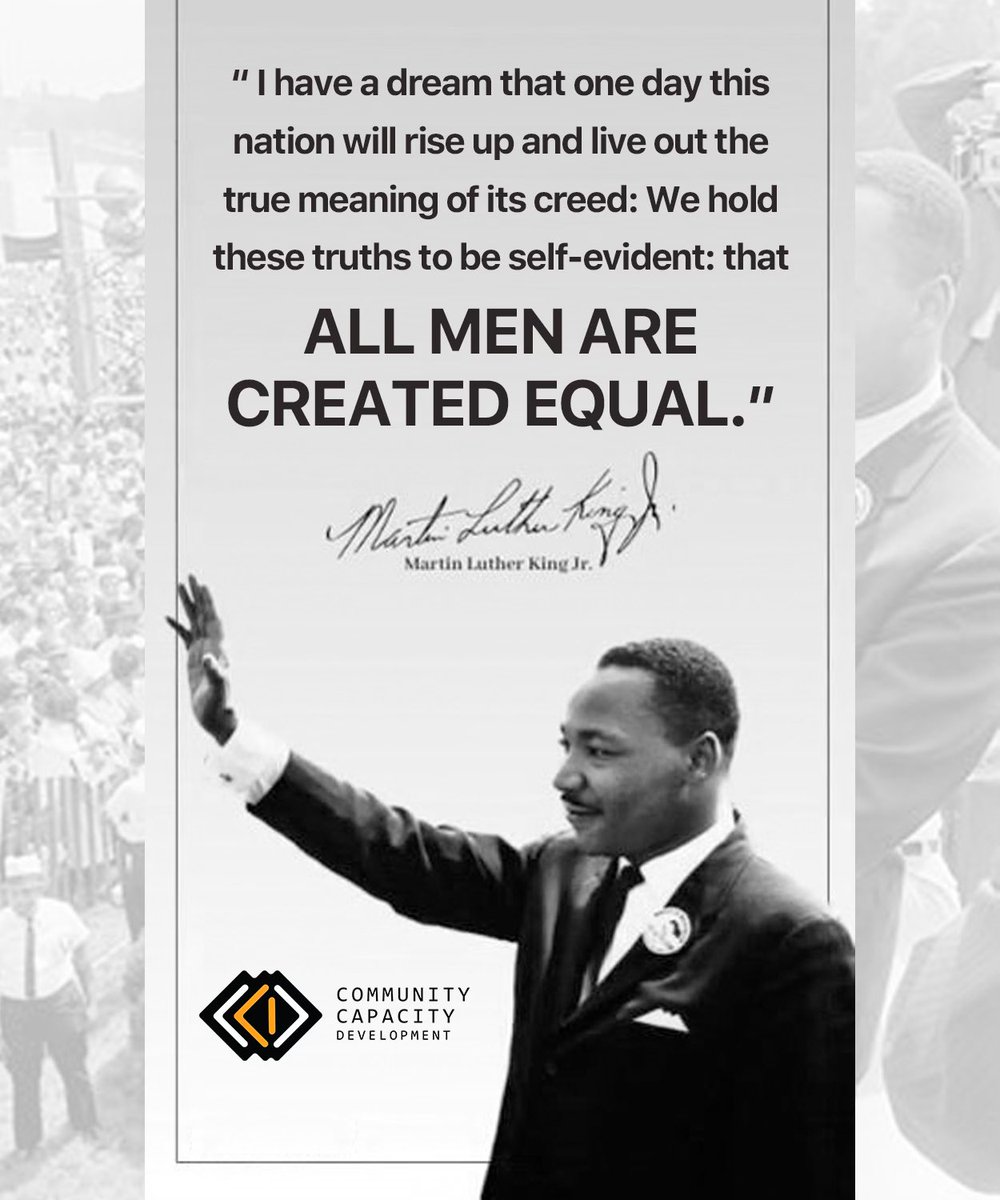 Today we honor the life and legacy of Dr. Martin Luther King for his commitment to racial equity, fairness and Human Justice.