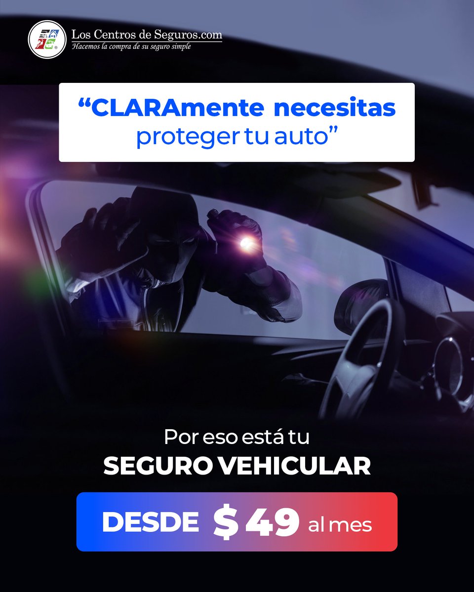 InsuranCenters's tweet photo. ¡CLARAmente esto puede ocurrir en cualquier momento!💙🎶
Por eso tenemos el seguro adecuado para #TuAuto 🚙💪
SEGURO VEHICULAR DESDE $49 AL MES.
#SeguroVehicular #AutoInsurance #Shakira #Pique #Bizarrapp #Claramente #Twingo #Rolex #Casio
☎ Llámanos: 919-415-0102 https://t.co/1gPIIObicI