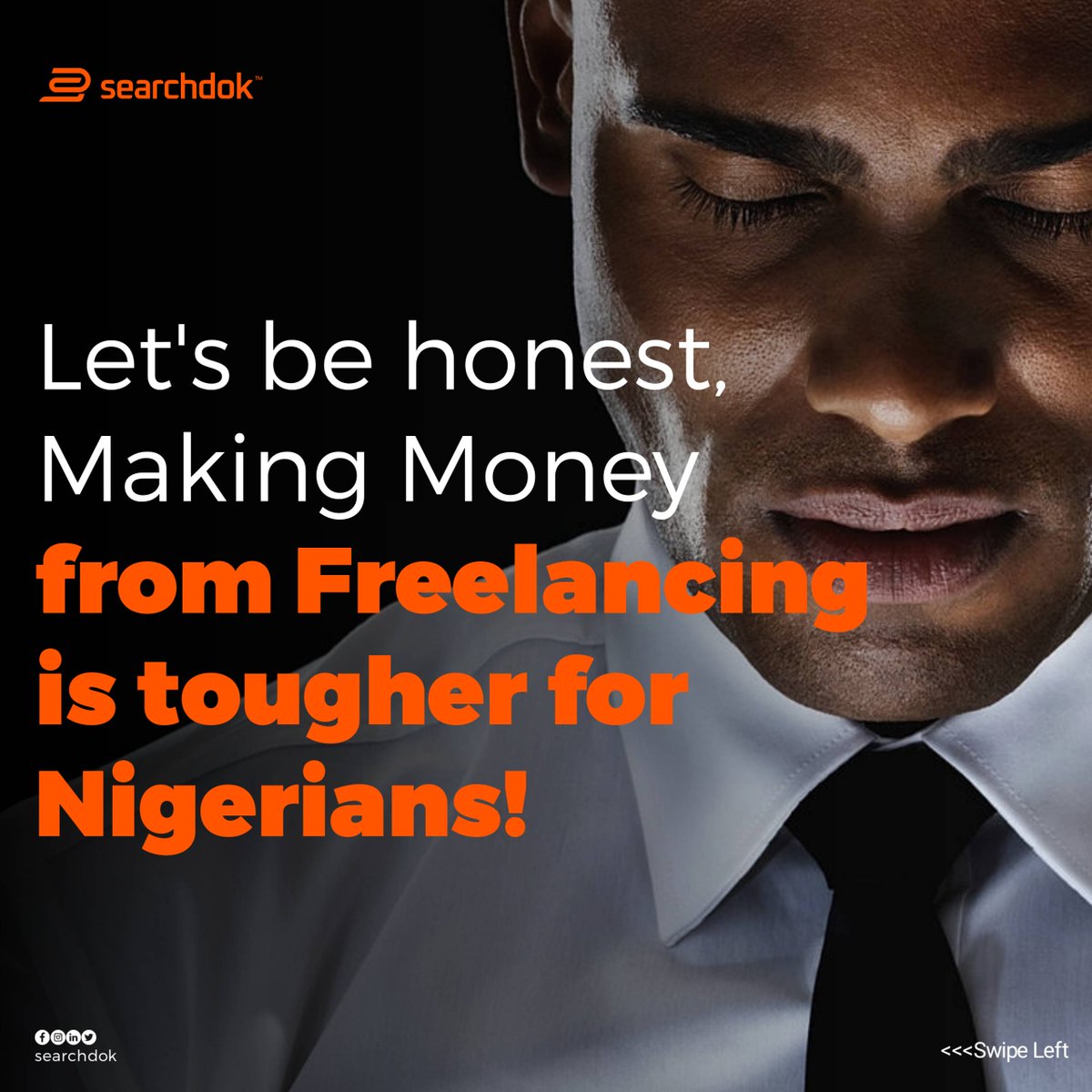 searchdok's tweet image. Freelancing just got way cooler!
#freelancingjobs #freelancedeveloper #freelance #nigerianfreelancer #nigeriancreatives #nigeriandigitalcreator #nigerianuniversitystudents #newweekquotes #freelancingplatform #freelancingtips