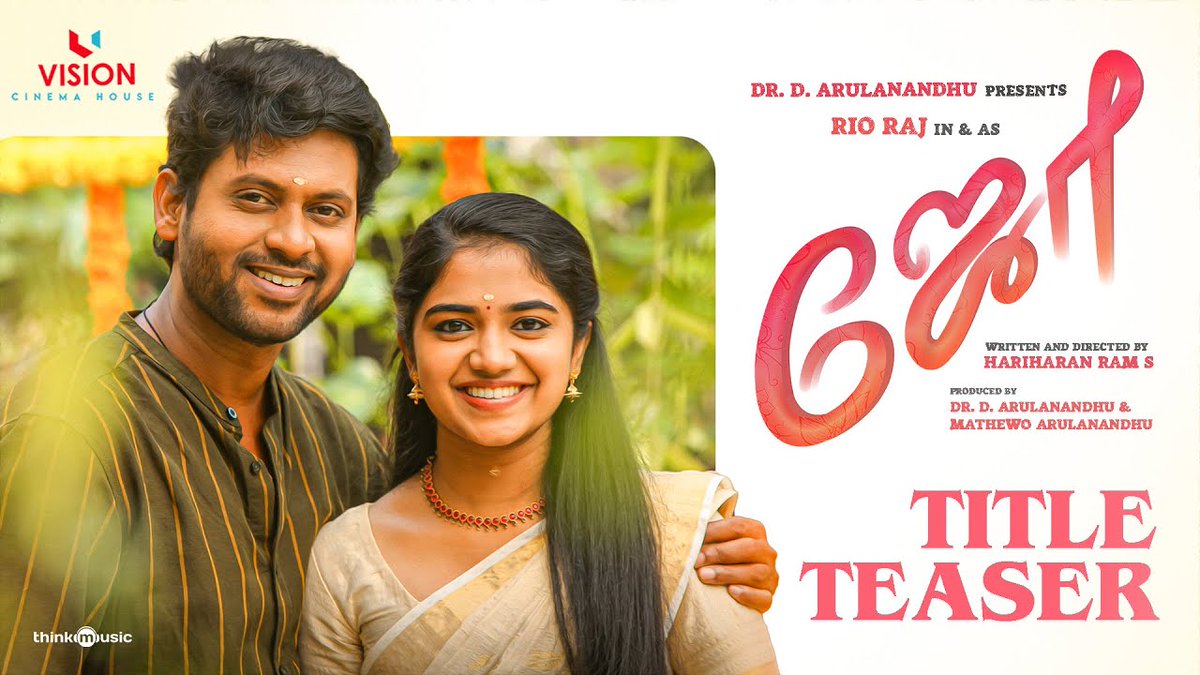 Rio Raj & Bhavya Trikha in JOE Movie: Vision Cinema House Dr. D. Arulanandhu presents Filmmaker Hariharan Ram.S Directorial, Actor Rio Raj in & as “JOE” Very rarely do actors get identified as ‘Boy-to-next-door’ and when people ennoble them with this… dlvr.it/SgzxLT