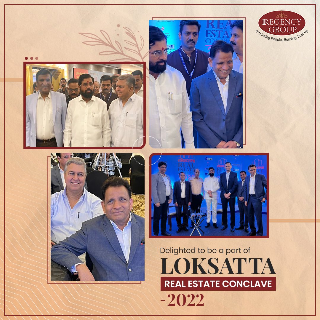 regencynirman's tweet photo. Attending Loksatta Real Estate Conclave 2022 Event was an unforgettable experience for us. With all the opinions and thoughts shared by industry professionals, we are grateful to be a part of it.

#Regencygroup #loksatta #loksattalive #cpevents #realestateevent #realestate https://t.co/ifQ5RPkjWH
