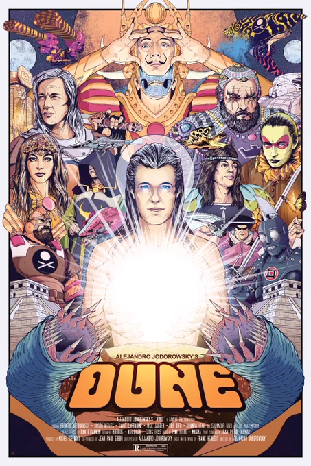 Jodorowsky's Dune is such a fascinating piece of cinema in that while it probably would have gone hard, it's also completely understandable why it fell through. Expensive, weird as hell, Frank Herbert hated it, etc. https://t.co/Pk4kvah13M 