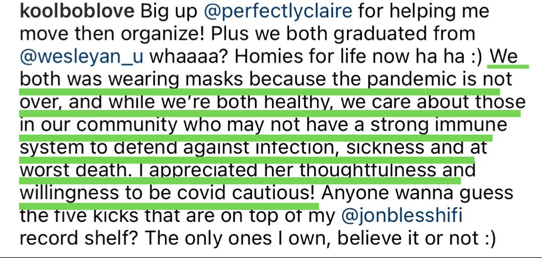DEC0L0NIZE's tweet photo. ayo!  they don’t call that brother “kool bob love” for nothing!  this cat and present company included @ClairePerfectly no doubt are truly about community, which is centered in keeping folks safe, especially in the covid era!  big props, @koolboblove! #WearAMask https://t.co/IFgYlBpmO9