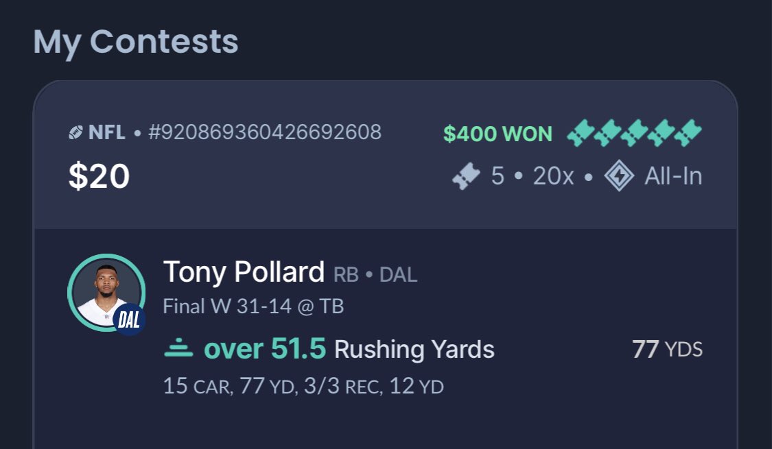 ChrisSmith__'s tweet photo. Thank you Cowboys! #EasyMoney https://t.co/QEk2KM0v5K