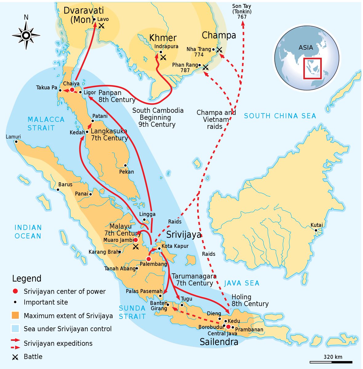HistorySchmuck's tweet photo. Srivijaya was a Buddhist commercial empire rising c671CE in Sumatra. It fostered trade and Buddhist culture and art throughout the region, eventually building a strong navy. 1288CE it was eclipsed by the rise of neighboring Javanese rivals. #Sumatra #Indonesia #Srivijaya https://t.co/lHeumwvAlD
