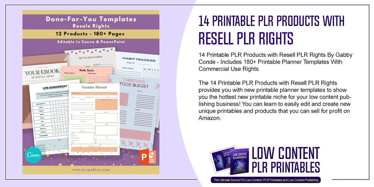 14 Printable PLR Products with Resell PLR Rights.
 #PrintablePLRProducts #ResellPLRRights #resellplr #printabletemplates #printablepages #gabbyconde #printabletemplates #plannertemplates #plrplanners #printablebundle #plrprintablebundle #templates #publ postly.app/1vq2