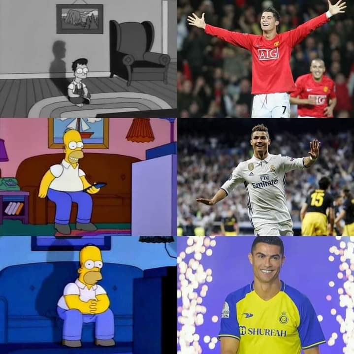 Así nos tocó ver la etapa de Cristiano Ronaldo en su carrera. 
#CR7𓃵