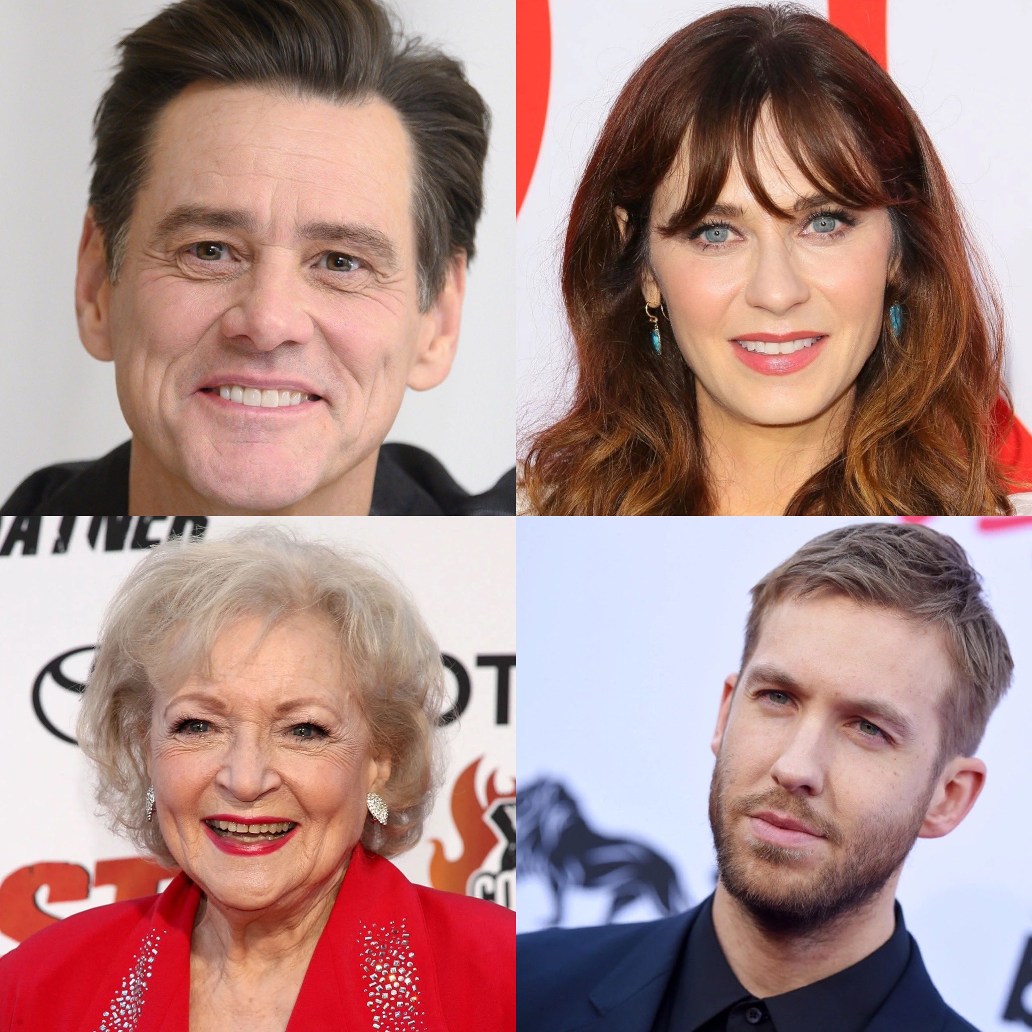 Happy Birthday Jim Carrey, Zooey Deschanel, Betty White, and Calvin Harris   