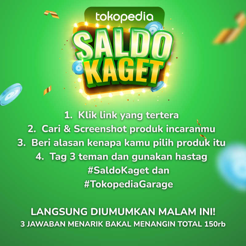 tokopedia's tweet photo. DICARI 3 ORANG BERUNTUNG BUAT MINTO GEDOR DM NYAA‼️

Wajib ikutin rules yang ada di gambar ya gaisss. Cus buruan ikuatan sebelum menyesall!

#SaldoKaget #TokopediaGarage #Automotive #Tokopehadiah