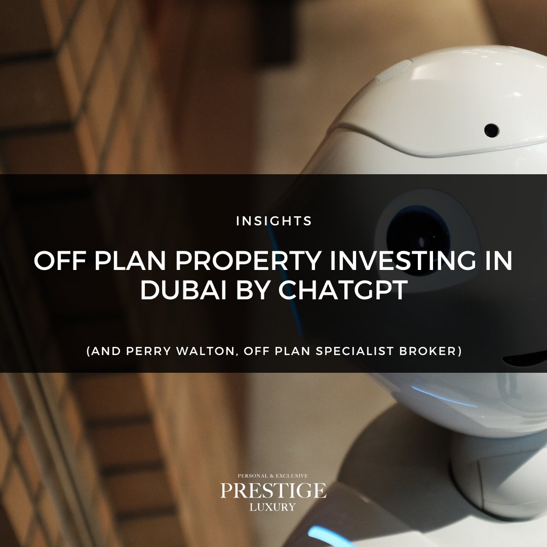 🤖 We could tell you all about off plan property and why it makes a great investment, but some could say we’re biased! So, our Off Plan Specialist Broker, Perry Walton asked #ChatGPT if off plan property investing is a good idea. Here’s the response: bit.ly/3iJjYl3