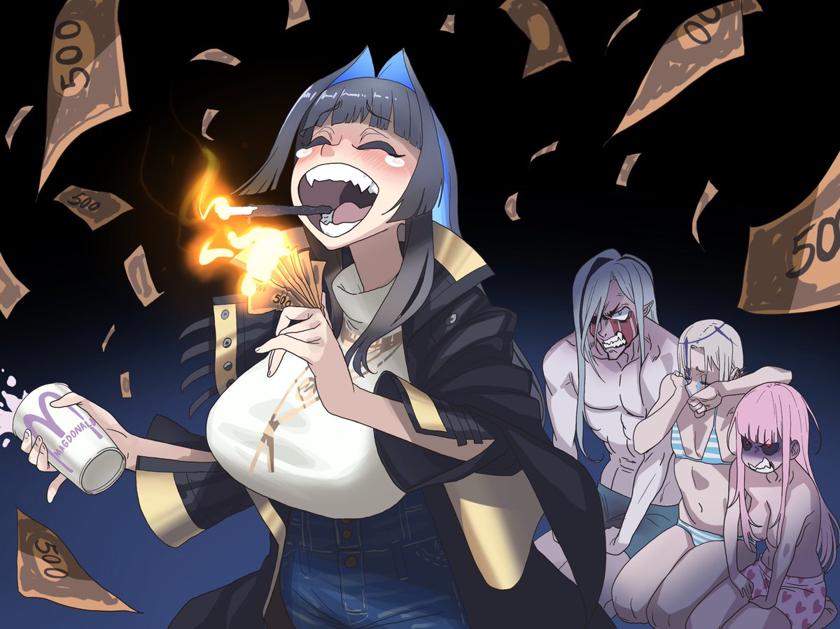 ZedGawr's tweet photo. Never seen such an unhinged game of monopoly 

#VespART #callillust #kronillust #MagniOpus https://t.co/5BSkl6Tawd