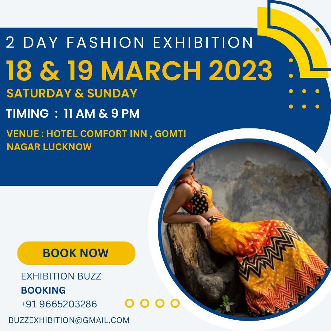 Upcoming 2 day fashion & Lifestyle Exhibition in Lucknow  | Bookings are open now call 9665203286  #lucknowexhibition #fashionexhibition #fashionexhibitions #fashiondesigner #fashionstyle