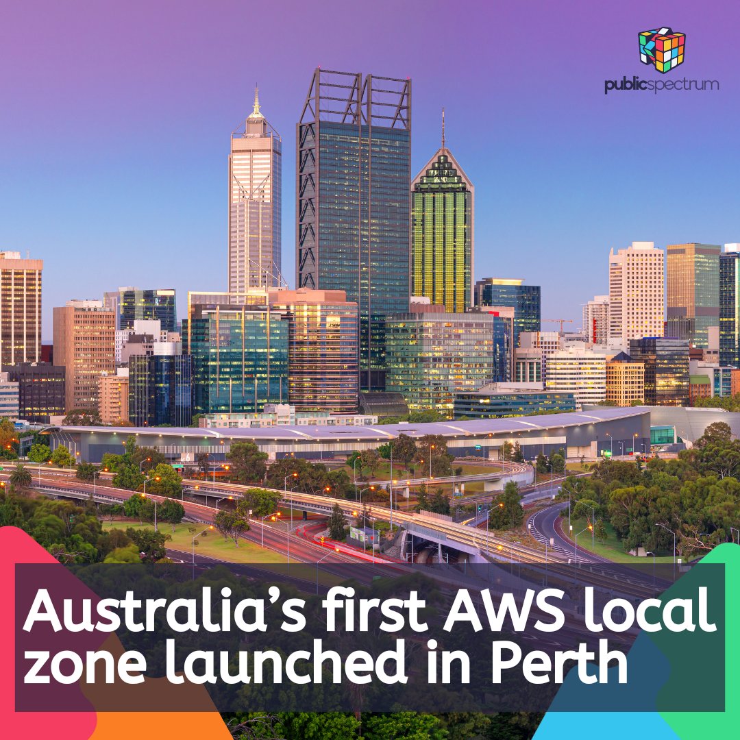PublicSpectrum's tweet photo. . @awscloud has launched the country’s first AWS local zone in Perth, providing low-latency workloads on the cloud as well as better data residency.
Read more: https://t.co/2FMztQU9U8
#AWS #localzone #technology https://t.co/BbF7KRlpUs