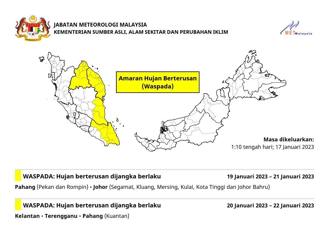 AMARAN HUJAN BERTERUSAN 🌧️🌧️🌧️ #amaranhujanberterusan #metmalaysia