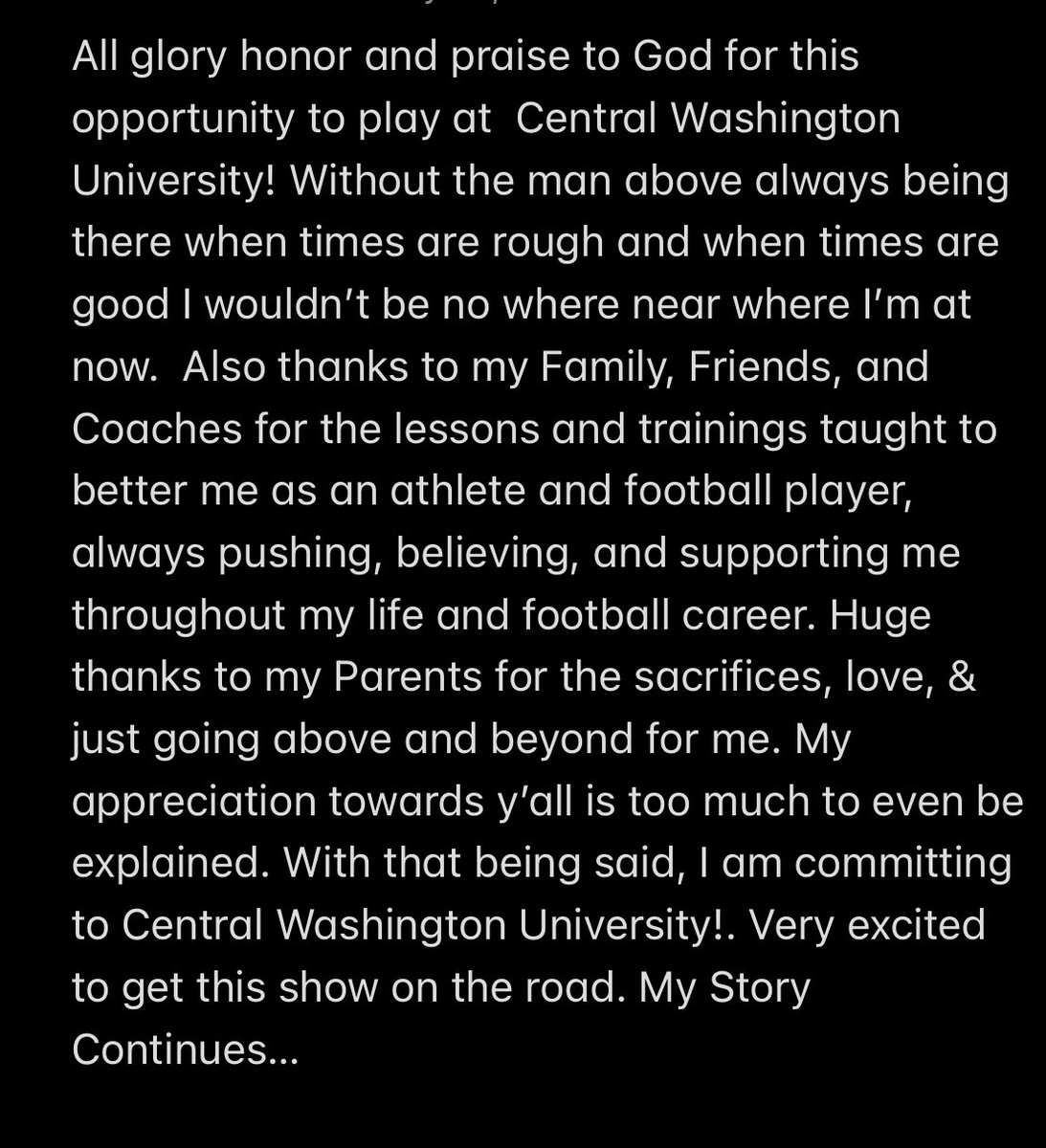 COMMITTED! #AG2G #AllinAllTheTime #CWU #CWUFB #commit <a href="/CoachFisk/">Chris Fisk</a> <a href="/CoachT_CWU/">Grant Torgerson</a> @coachjohnsCWU <a href="/MFerriter/">Madara Ferriter</a> <a href="/CWUFB/">CWU Football</a> #sggh #AEP <a href="/FaipeaAvaava/">AEP ATHLETICS (Coach Ava)</a>