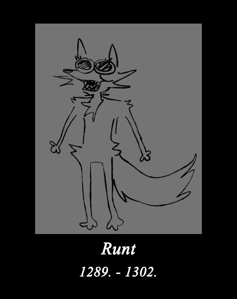 his design was made off of this shitpost made by sam, and also by looking at both of his parents ofc 