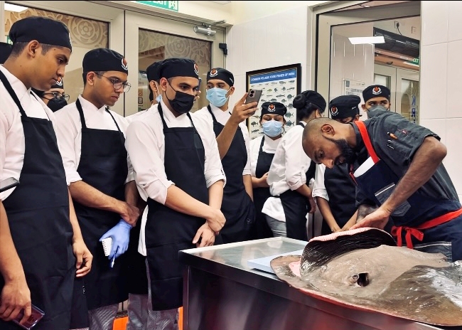 WManipal's tweet image. WGSHA hosted a 4 days #Culinaryskill enhancing workshop. Chef Vijud Kirubakaran Lincoln #WGSHA #ALUMNUS, was invited to demonstrate his fine skills and share professional experience with aspiring chefs. #TASKINGMENU
#MAHE #Manipal #hotelmanagement #CulinaryArts #wgshaevents2023