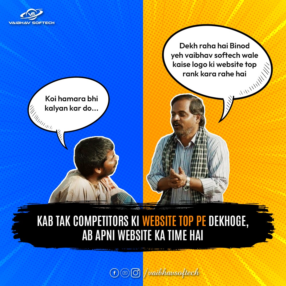 vaibhavsoftech's tweet photo. 🙋🏻♀️We are One of the Best and Most Trusted Website Designing Company in Delhi.
📌 For more details contact us :
☎️ +91-748 8774 467
🌐 Visit us: https://t.co/adzHTWWozz
📩 Mail:Support@vaibhavsoftech.com
#vaibhavsoftech #webdesign #website #design #digitalmarketing #seo #branding https://t.co/RyEJ1Nhcpi