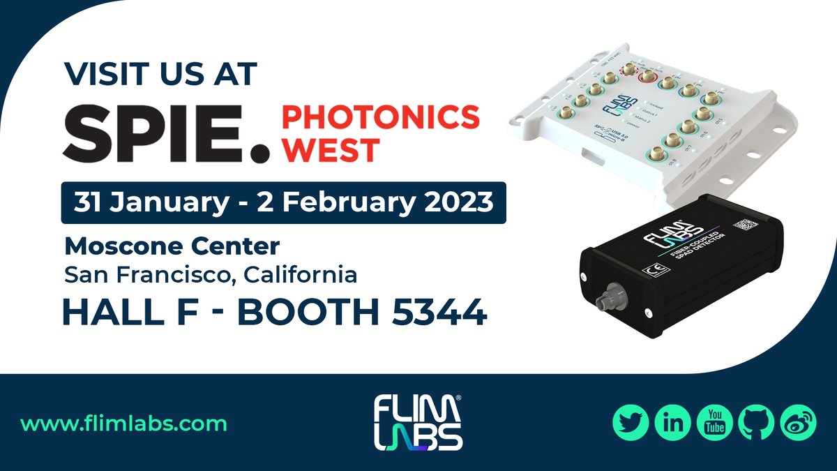 FlimLabs's tweet image. The #countdown ⏲️has started! If you attend @PhotonicsWest meet us at booth 5344 - Hall F. We&apos;ll show you our latest technology developments on #FLIM #tcspc #picosecond #laser #SPAD #singlephoton #timetagging  #fluorescence #lifetime #imaging #spectroscopy #phasorplot #software