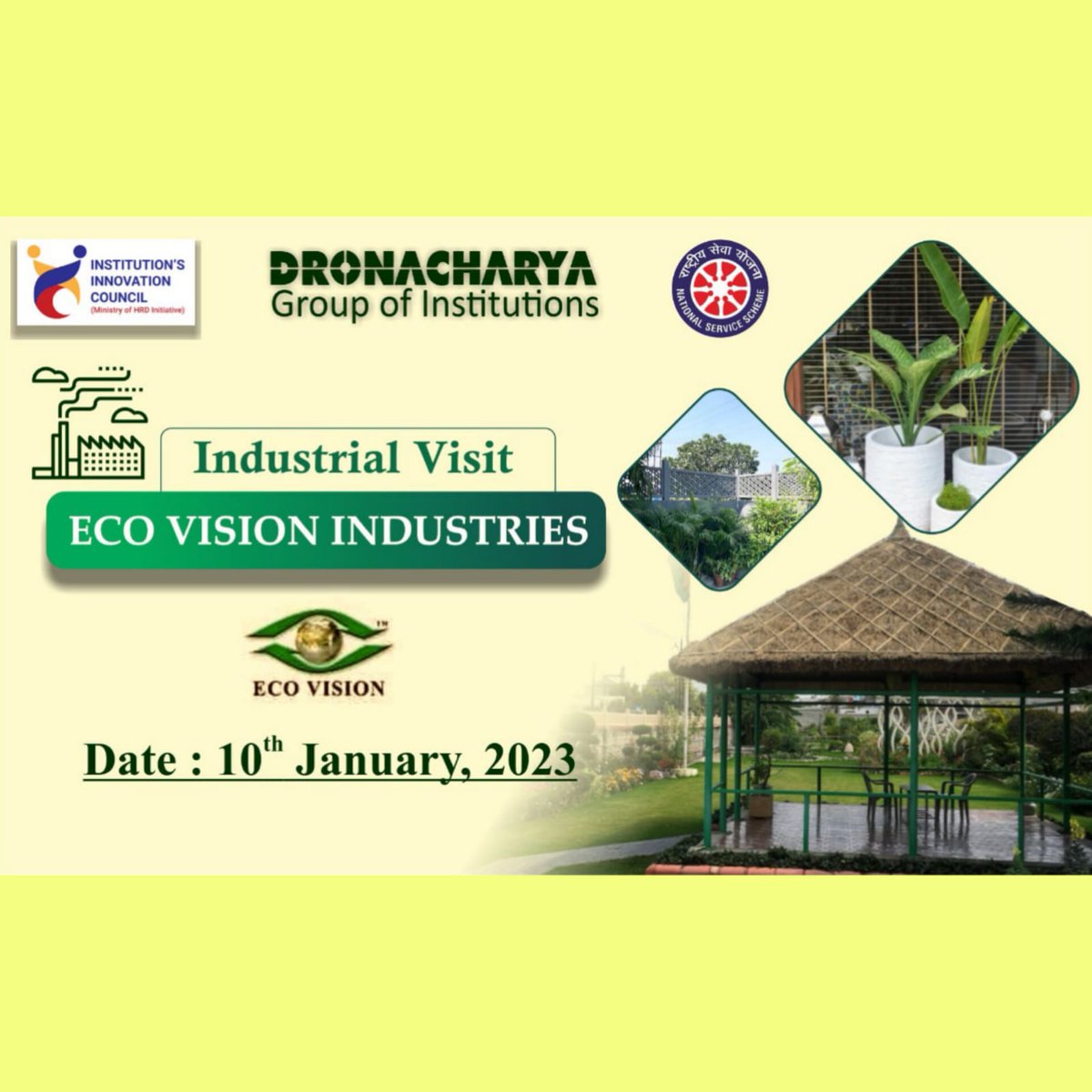 DronacharyaDgi's tweet photo. Glimpses of Industrial Visit to ECO Vision Industries.
Dated: 10th Jan, 2023
#industrialvisit
#DronacharyaGroupofInstitutions
#GreaterNoida
#bestengineeringcollege
#multipleplacements
#TopEngineeringCollege
#UttarPradesh https://t.co/hrR4BNxcE3