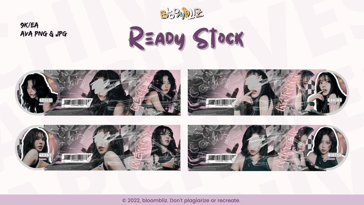rts are appreciated!♡

haii oll, aku ada layout ready stock seulgi, wendy, karina, winter. bisa ditake jam 16.00 WIB nantii. harganya 9k/ea, dapet ava jpg dan png yachh. payment via QRISS/all e-wallet ♡. jajan all! ╰⁠(⁠ ⁠･⁠ ⁠ᗜ⁠ ⁠･⁠ ⁠)⁠➝

#zonauang #zonaba