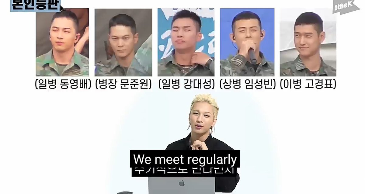 capri_gi's tweet photo. So they met regularly. The military squad ๐ฅ
#Taeyang #Daesung #Jowoon #Beenzino #GoPyungKo https://t.co/gco0UJ5Wug