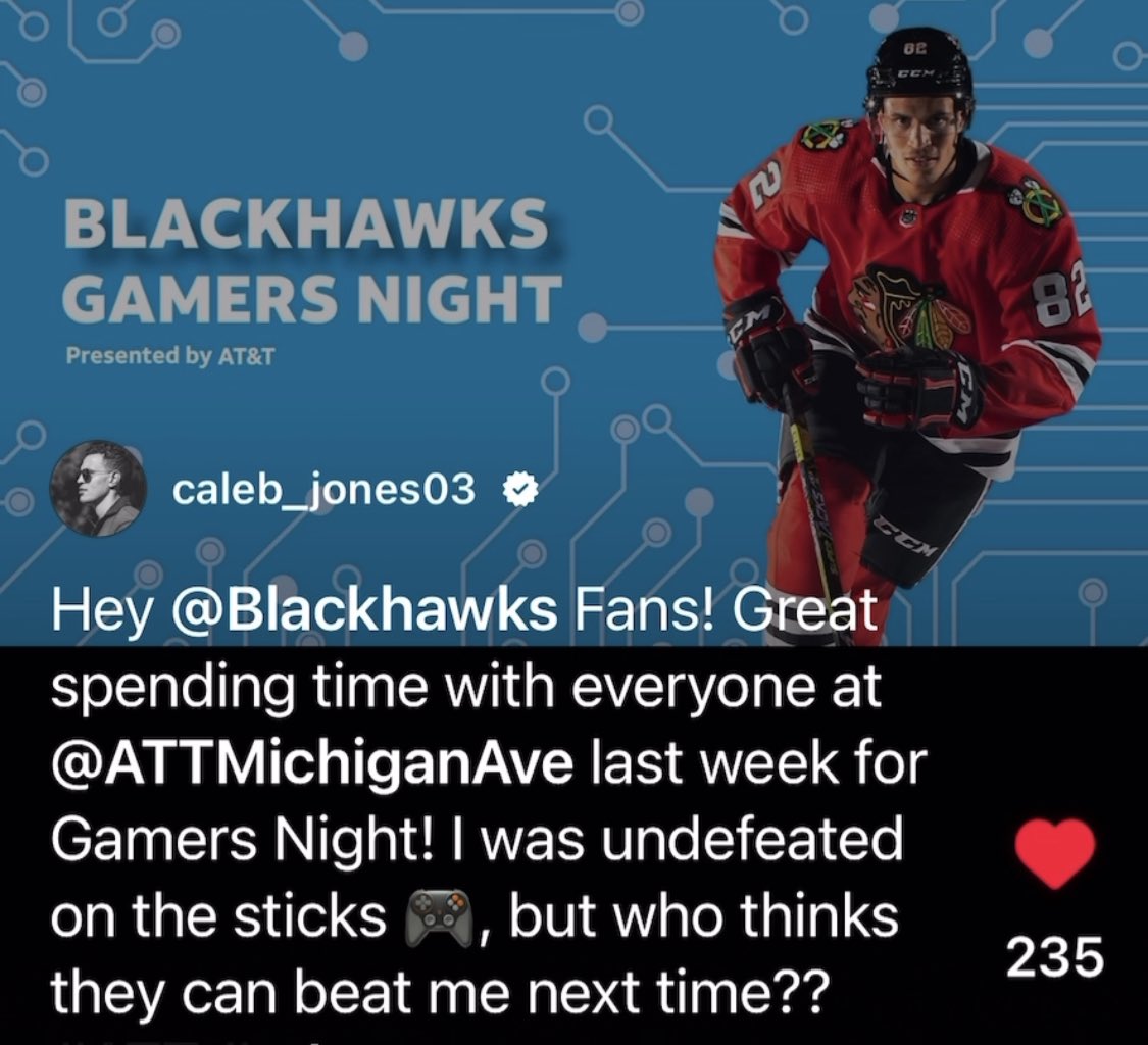 jaydawgc's tweet photo. S/O to @attmichiganave @nhlblackhawks and @Jones4Caleb for the video package of Gamers Night at the AT&amp;T Michigan Ave Flagship Store! 
*Brrrr Brrrr Brrrrrrr*
#letsgohawks #att #magmile #chicago #tommyhawk #gennarose #calebjones #chicagoblackhawks #gamer #nhl22 #xbox  #gaming https://t.co/MMf4QvhuIX